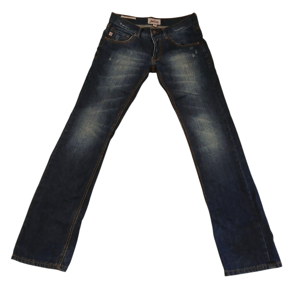 JNCO Jeans Mens 100% Cotton Straight Leg Dark Wash Vintage Denim Size 30x32